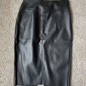 Express faux leather pencil skirt